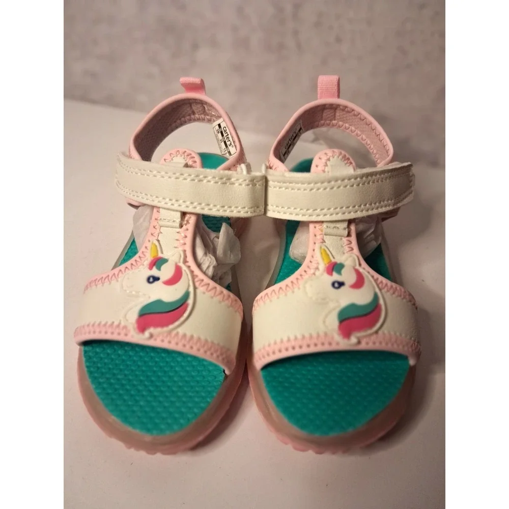 Synthetic Toddler Sandals, Carter'sFeline Light-Up Sandals with UnicornDesign
